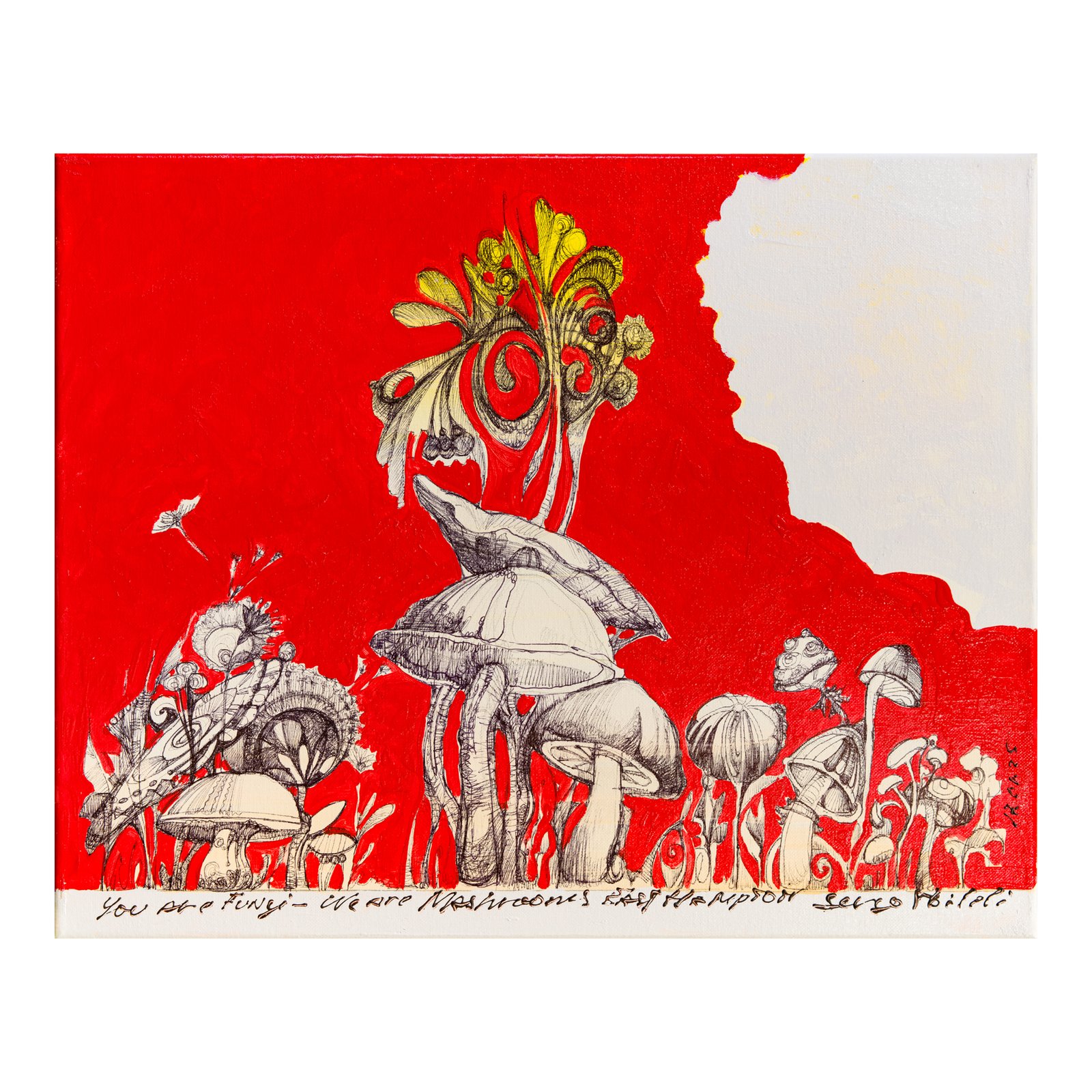 We are Mushrooms Red I - Sergo Tbileli